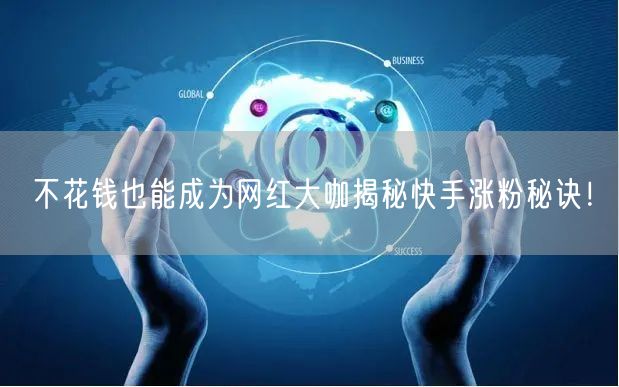 不花钱也能成为网红大咖揭秘快手涨粉秘诀！
